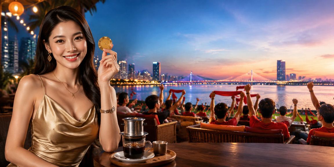 Người dùng Đà Nẵng thư giãn tại quán cà phê và tìm hiểu FAQ về cá cược trực tuyến