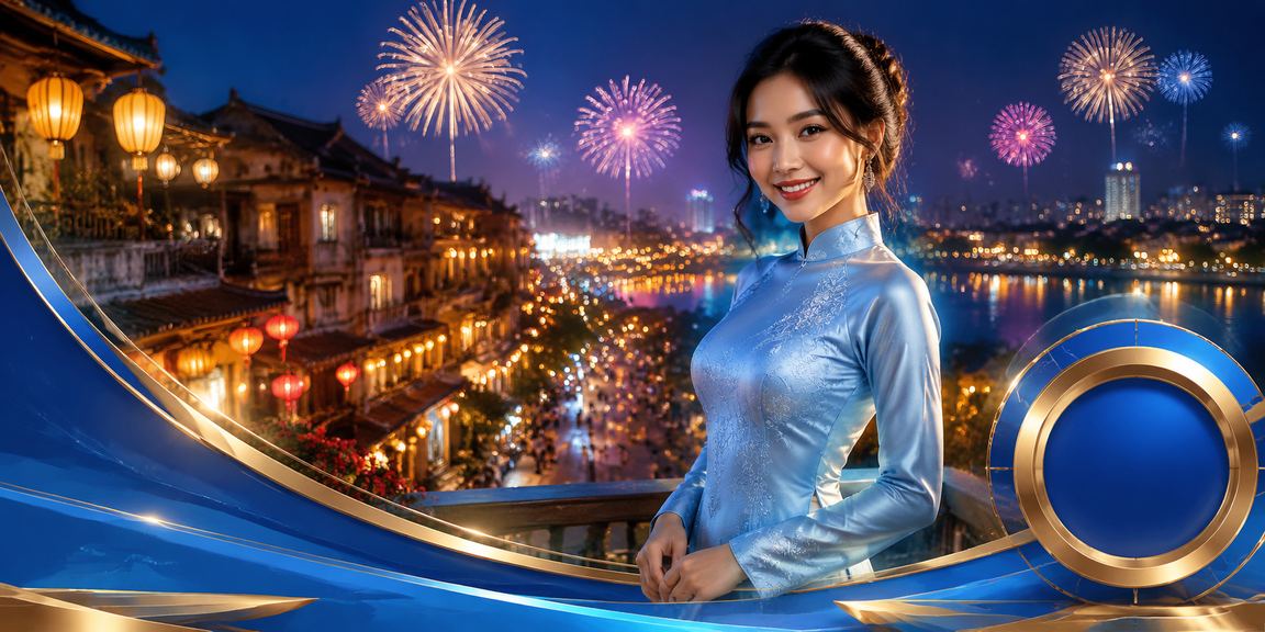 Người dùng Hà Nội trong tà áo dài đăng nhập tài khoản cá cược trực tuyến