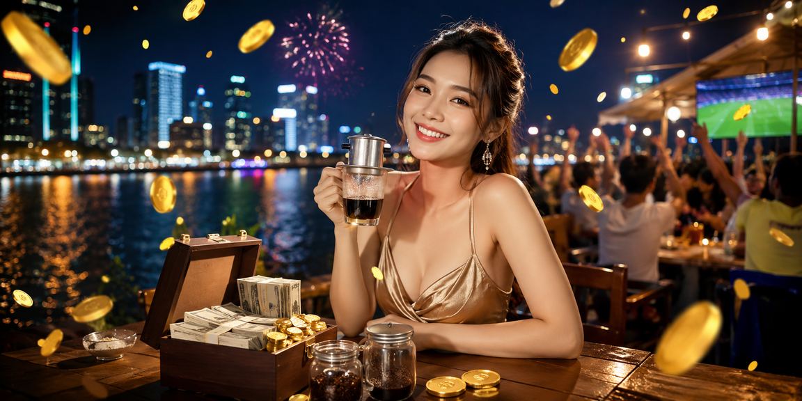 Không khí cá cược và cà phê sáng tại vùng Mekong Việt Nam với a888