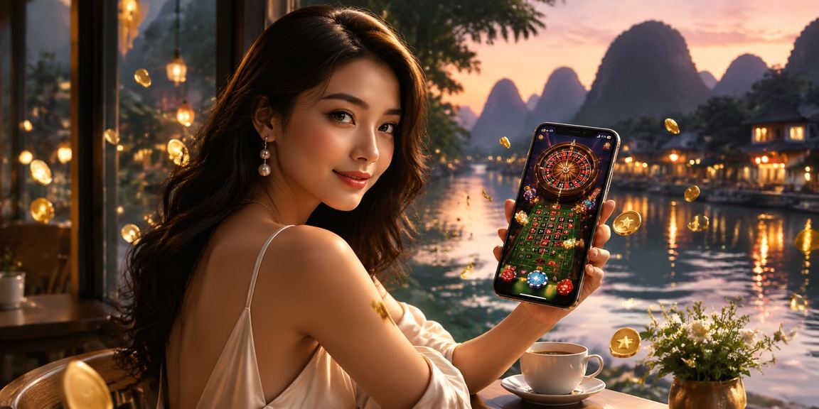 Người dùng ngồi tại quán cà phê Ninh Bình xem thông tin bảo mật tài khoản trên điện thoại
